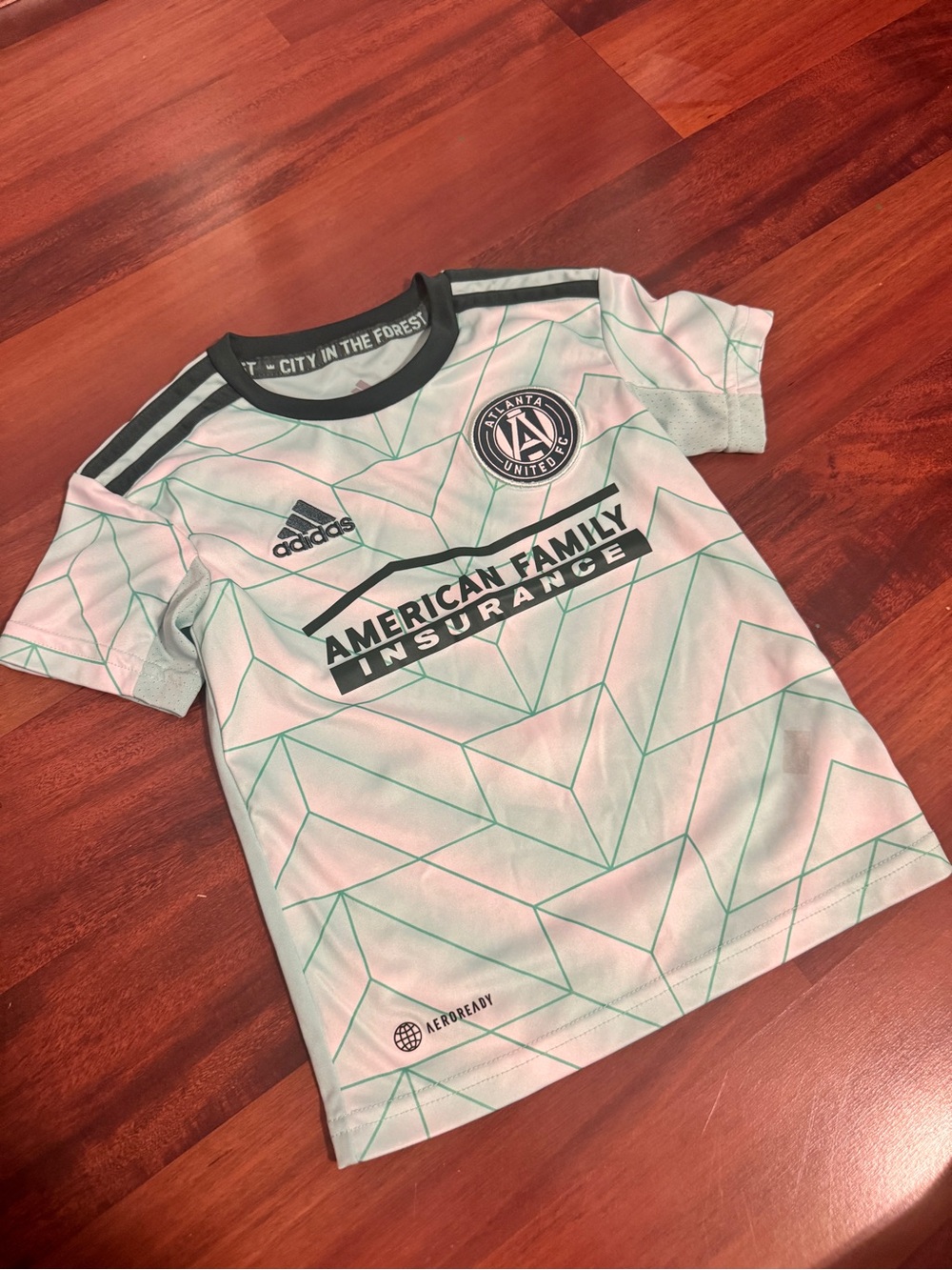 Atlanta United Kids Soccer Jersey - Light Teal